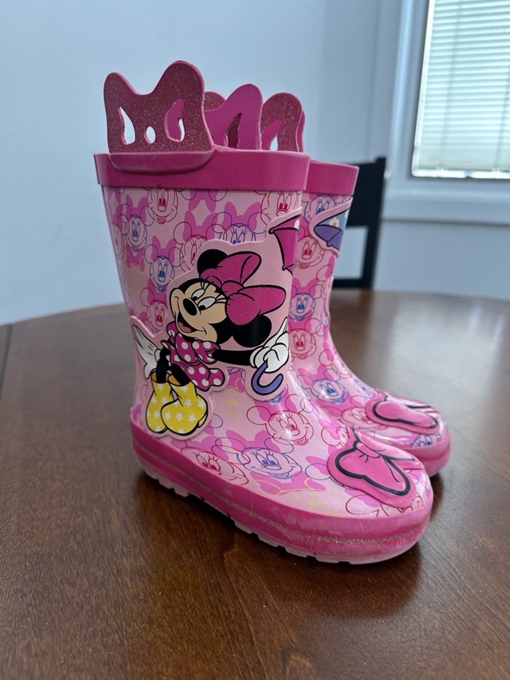Minnie Mouse Rainboots Girls sz 7/8